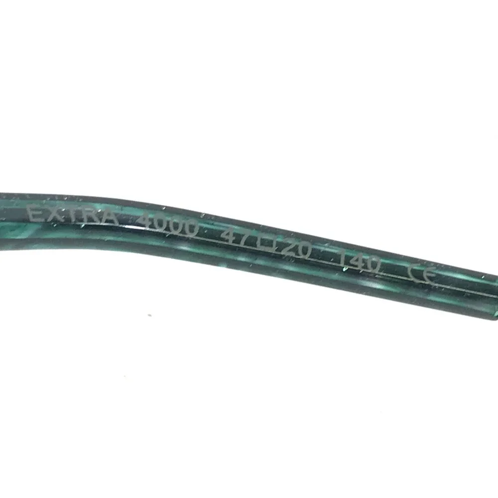 BOZ Eyeglasses Frames EXTRA 4000 Clear Green Marble Matte Black 47-20-140